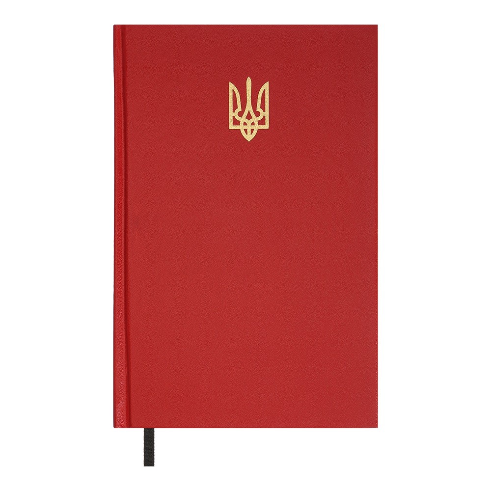 Щоденник недатований А5 з бумвінілу Buromax Airy 320 сторінок червоний (BM.20731-05)